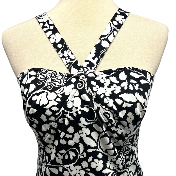 White House Black Market Floral Corset V Strap Top - Picture 3 of 11